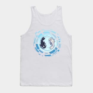 Yin and Yang Koi Whirlpool - Yin Version Tank Top